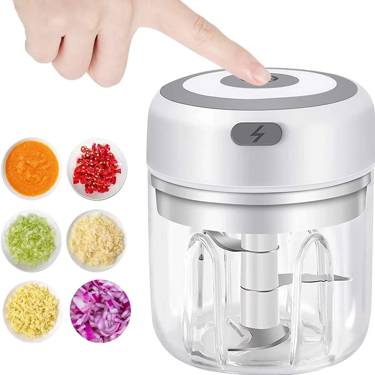 Electric Kitchen Food Chopper Mini Garlic Masher crusher USB Portable Meat Grinder Vegetable Chopper for Kitchen Gadgets