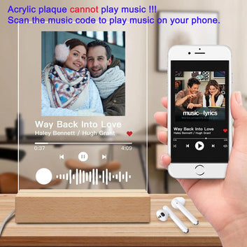 Personalized Mother's Day gift Custom Acrylic Music Song Plaque