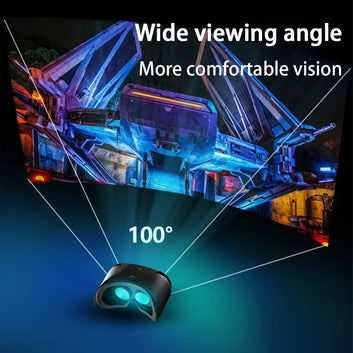 VRG Virtual Reality 3D Glasses 100° Wide-Angle Head Mounted Digital Glasses Compatible With Up To 7-Inch Screen Phones
