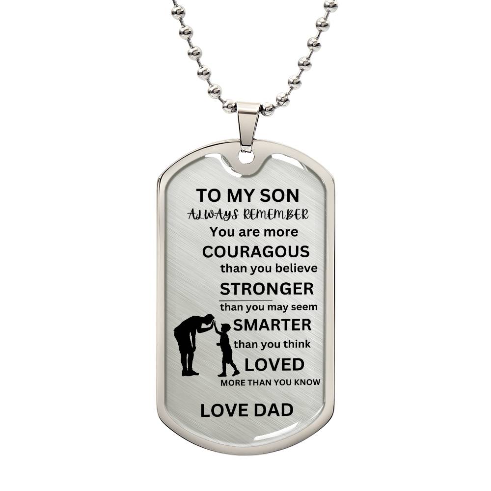 ALWAYS REMEMBER / DAD DOG TAG