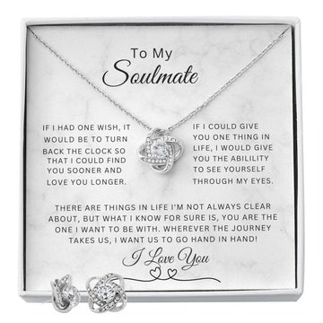 Soulmate | One wish Love knot and Earrings