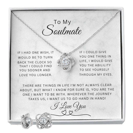 Soulmate | One wish Love knot and Earrings