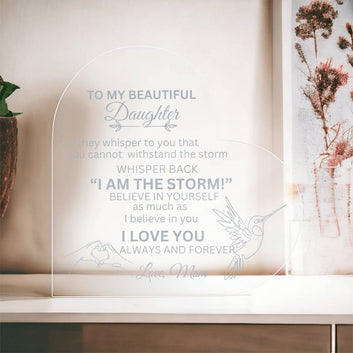 I am the storm | Daughter from mom | Transparent