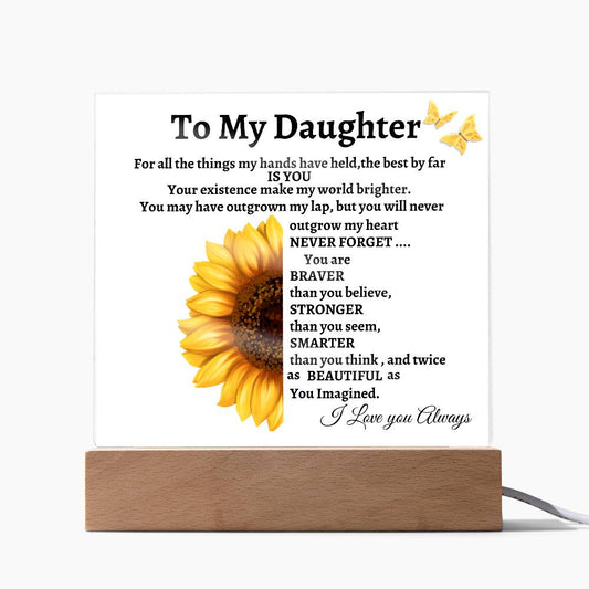TO MY DAUGHTER/ SQUARE